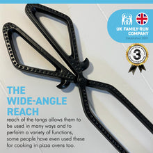 Load image into Gallery viewer, Metal Log Coal Tongs | Fireside | Fireplace | Chimenea | Firepit | Pizza Oven | Indoor Fire | Outdoor Fire | Coal Poker | Coal Tong | Log Burner | Log Tongues |Fireplace tongs