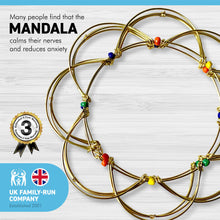 Load image into Gallery viewer, FOLDING GOLD WIRE MANDALA MEDITATION AID Puzzle | Fidget puzzle | Spirituality Buddhism relaxation prayer puzzle