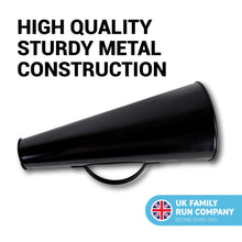 Load image into Gallery viewer, Vintage style large metal Megaphone