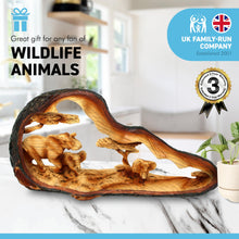 Load image into Gallery viewer, Free standing graceful elephant and family decorative ornament