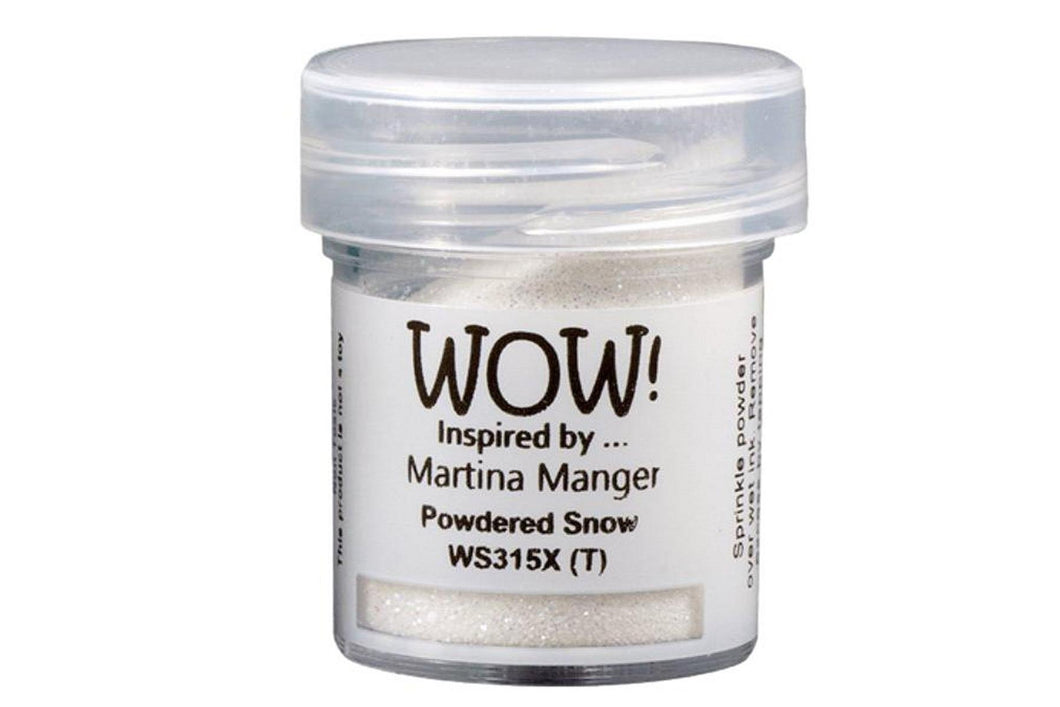 Wow! Glitter Embossing Glitter 15ml | POWDERED SNOW | Free your creativity and give your embossing sparkle