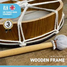 Load image into Gallery viewer, Shamanic hand drum with beater handmade in Bali