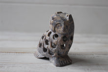 Load image into Gallery viewer, Handcrafted Stone Undercut Owl Ornament Sculpture
