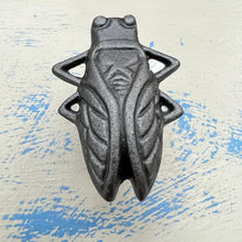 Load image into Gallery viewer, CAST IRON FUNKY BUG DRAWER KNOB for Kitchen cupboards | Cast Iron Antique style finish | Vintage charm meets modern functionality | 5cm long x 2cm depth