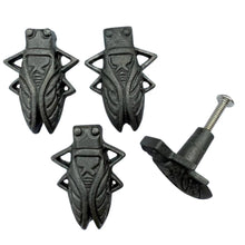 Load image into Gallery viewer, Pack of 4 CAST IRON FUNKY BUG DRAWER KNOB for Kitchen cupboards | Cast Iron Antique style | Vintage charm meets modern functionality | 5cm L x 2cm D