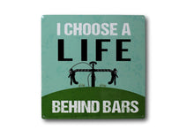 Load image into Gallery viewer, Funny Cycling Biking Quote Metal sign with holes for wall hanging