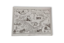 Load image into Gallery viewer, Coastal Shipwreck Nautical Parchment Maritime Isle of Wight Map