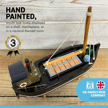 Load image into Gallery viewer, Detailed wooden ASSEMBLED DISPLAY MODEL CLYDE PUFFER |Ready for display | height 19cm width 21cm