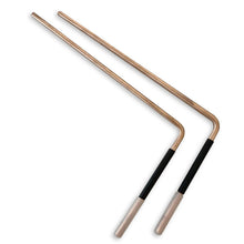 Load image into Gallery viewer, COPPER DOWSING DIVING RODS with Handles and INSTRUCTIONS for use | Spiritual Rods | Ghost Hunting Rods | Water Hunting Rods