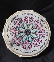 Load image into Gallery viewer, Shamanic colourful hand drum with beater handmade in Bali