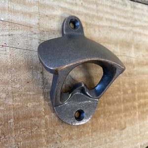 Cast Iron Retro Wall Mounted Bottle Opener - Antique Copper Finish