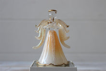 Load image into Gallery viewer, Crystal Glass Glitter Hope Light Up Pink Angel Ornament