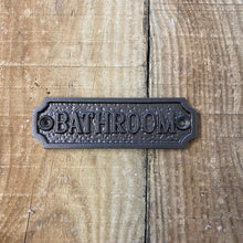 Load image into Gallery viewer, Bathroom and Toilet Cast Iron Plaques - Two Plaques/signs
