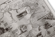 Load image into Gallery viewer, Coastal Shipwreck Nautical Parchment Maritime Isle of Wight Map