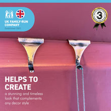 Load image into Gallery viewer, Pack of 2 DISTRESSED COPPER PICTURE RAIL HOOK 2 inches / 50mm | Victorian Fittings | Victorian House | Picture Hook | Dado picture rail | picture rail hangers