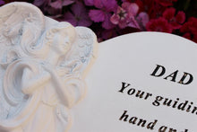 Load image into Gallery viewer, Dad Heart Memorial with Angel Plaque with Inspirational poem
