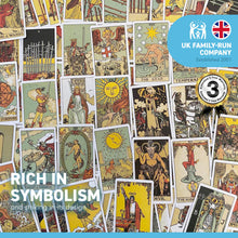 Load image into Gallery viewer, The original Rider Waite Tarot deck with an instructional booklet.