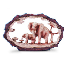 Load image into Gallery viewer, Eye catching free standing Stately Elephant with baby Calf Decorative Ornament
