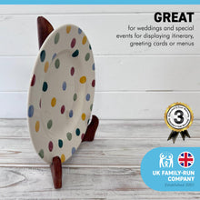 Load image into Gallery viewer, 25cm | 10-inch Wooden Plate Stand for collectable plates | Easels Plate Holders Display Pictures