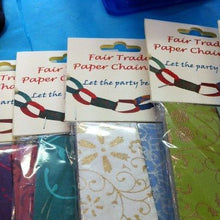 Load image into Gallery viewer, Two packs of Fair Trade Paper Chains enough for 8 metres