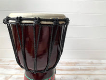 Load image into Gallery viewer, Djembe Drum Hand Painted 30cm Tall Percussion Instrument