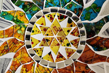 Load image into Gallery viewer, Medium Ceramic Round Rainbow Mosaic Sunshine Bowl