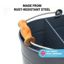 Load image into Gallery viewer, Blue kitchen sink enamel washing up sink tidy | sink caddy | kitchen sink organiser