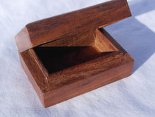 Load image into Gallery viewer, Beautiful simple wooden handy box with Celtic knot design on the lid