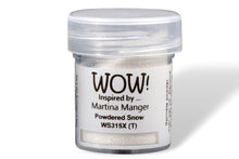 Load image into Gallery viewer, Wow! Glitter Embossing Glitter 15ml | POWDERED SNOW | Free your creativity and give your embossing sparkle
