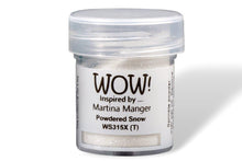 Load image into Gallery viewer, Wow! Glitter Embossing Glitter 15ml | POWDERED SNOW | Free your creativity and give your embossing sparkle