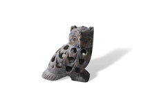 Load image into Gallery viewer, Handcrafted Stone Undercut Owl Ornament Sculpture
