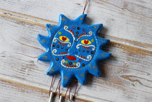 Load image into Gallery viewer, Pair of Sun Wind Chimes Handpainted Bright Colours