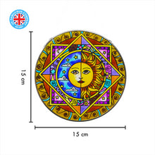 Load image into Gallery viewer, Sun and moon eclipse glass sun catcher