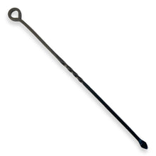Load image into Gallery viewer, Metal Fireside Poker | Black Powder finish durable metal construction long length fireside poker | Twist handle design with hanging loop | Open Fire Wood Burner Fire Pit BBQ | 54 cm length