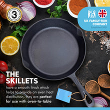 Load image into Gallery viewer, Cast Iron Skillet 10 Inch Oven Safe Tarte Tatin Skillet Frying Pan for Indoor and Outdoor use | Cast Iron Cookware | Grill Pan | Stove Top | Skillet Pan | Iron Skillet | Frying Pans | Griddle pan