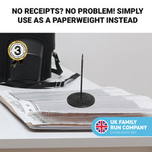 Load image into Gallery viewer, Vintage cast iron Cash Register Receipt Spike Paperweight | Desk receipt holder