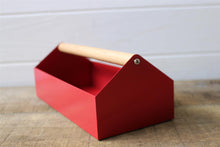 Load image into Gallery viewer, Retro Red Toolbox Storage Caddy Desk Organizer