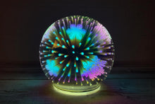 Load image into Gallery viewer, 3D Light Snowflake Holographic Multi Christmas Desk Table Lamp
