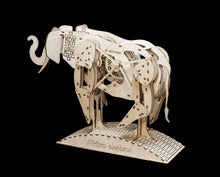 Load image into Gallery viewer, 3D-Model Construction Mechanical Elephant Plywood 159-Piece
