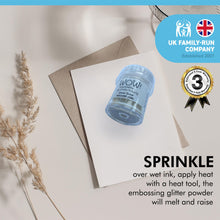 Load image into Gallery viewer, WOW! Glitter embossing glitter | 15ml | SILVER SNOW EMBOSSING GLITTER| Jo Firth-Young | Free your creativity and enhance your card making sparkle | WS329
