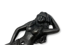 Load image into Gallery viewer, Cast Iron Antique Style Wall Mounted Mermaid Hook
