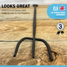 Load image into Gallery viewer, 52cm long Enamelled Fireside Toasting Fork | Made from premium quality heavy Cast Iron with a black finish | Toasting fork for log burners | Toasting fork for open fires | 20 inches long