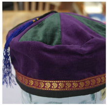 Load image into Gallery viewer, Medium sized cotton smoking / thinking / lounging cap with tassel