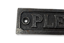 Load image into Gallery viewer, Cast Iron Antique Style Retro Please Knock Wall Plaque