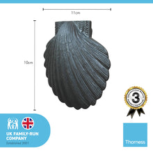 Load image into Gallery viewer, CAST IRON Antique finish SCALLOP SHELL DOOR KNOCKER
