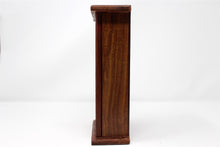 Load image into Gallery viewer, Carved Flower Dark Solid Wood Key Holder Hanging Box
