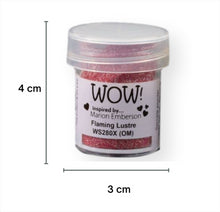 Load image into Gallery viewer, Wow! Glitter Embossing Glitter 15ml | FLAMING LUSTRE | Free your creativity and give your embossing sparkle