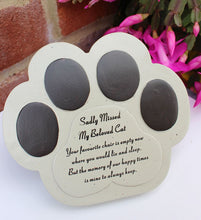 Load image into Gallery viewer, Free Standing Beloved Cat Memorial Plaque with inspirational Verse