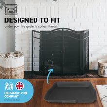 Load image into Gallery viewer, Traditional ash pan - 33cm wide ( 13" ) ideal for standard sized fire grates