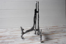 Load image into Gallery viewer, Vintage Aluminium Large Silver Ornate Plate Stand Photo Display